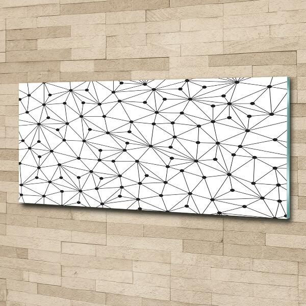 Quadro in vetro Linee e cerchi