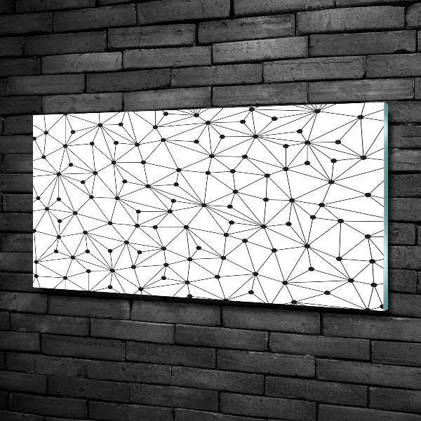 Quadro in vetro Linee e cerchi