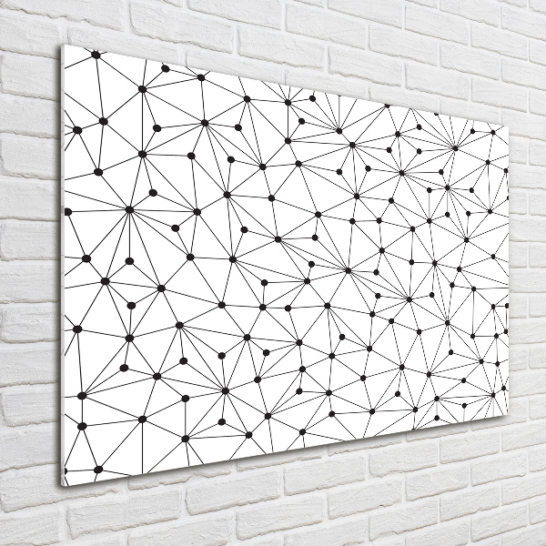 Quadro in vetro Linee e cerchi