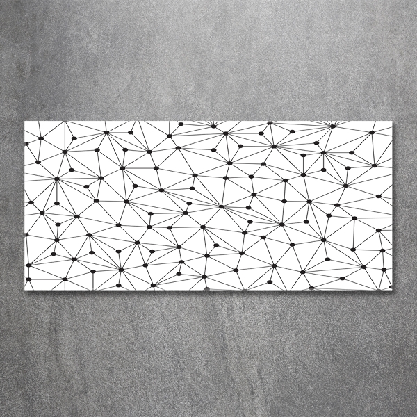 Quadro in vetro Linee e cerchi