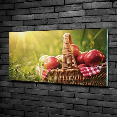 Quadro su vetro Mele nel cesto