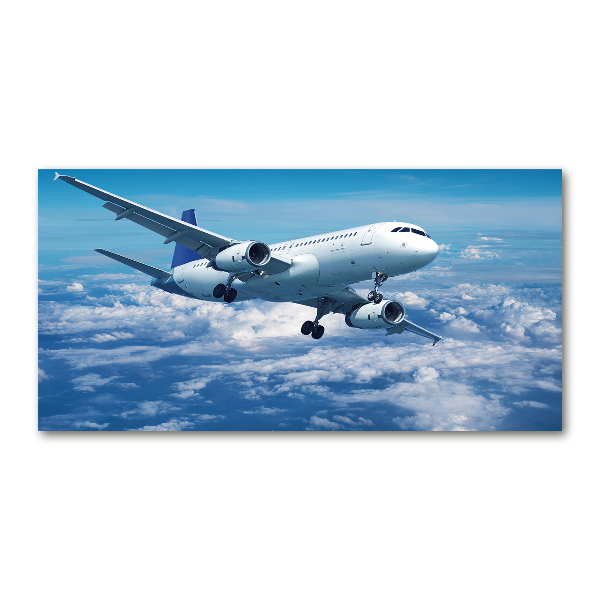Quadro su vetro Un aereo tra le nuvole