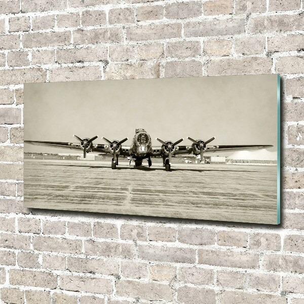 Quadro vetro Vecchio bombardiere