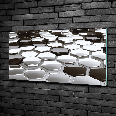 Quadro su vetro Astrazione 3D