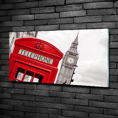 Quadro in verde Telefono pubblico