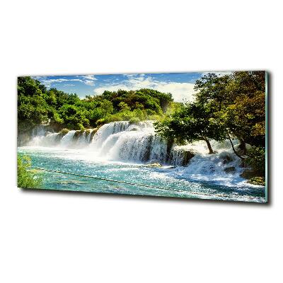 Quadro su vetro Cascata di Krka