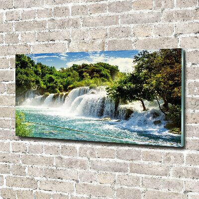 Quadro su vetro Cascata di Krka