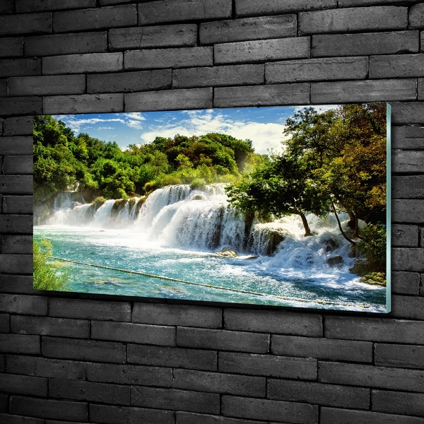 Quadro su vetro Cascata di Krka