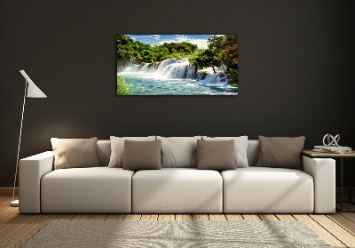 Quadro su vetro Cascata di Krka