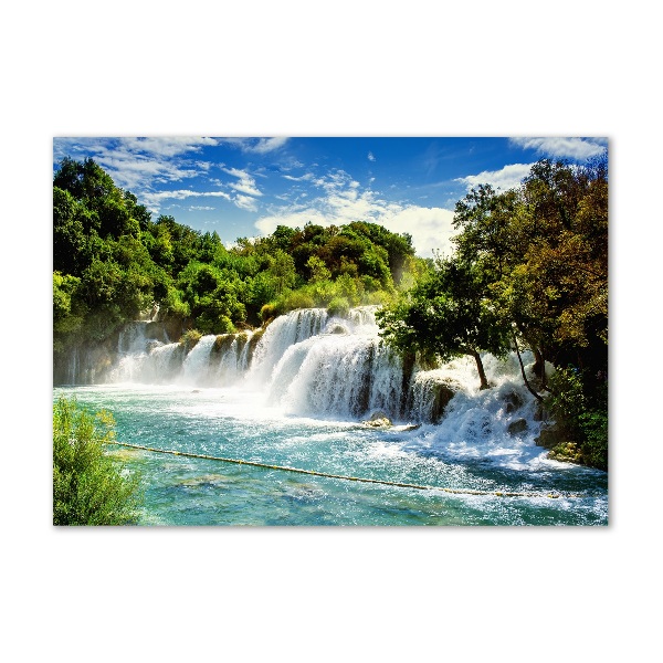 Quadro su vetro Cascata di Krka