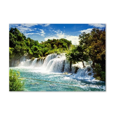 Quadro su vetro Cascata di Krka