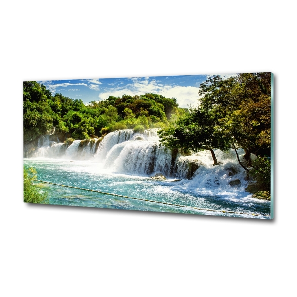 Quadro su vetro Cascata di Krka