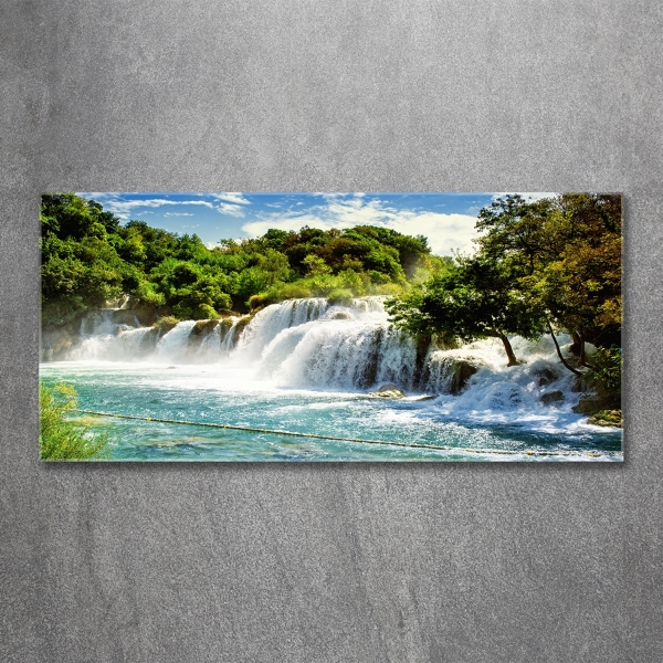 Quadro su vetro Cascata di Krka