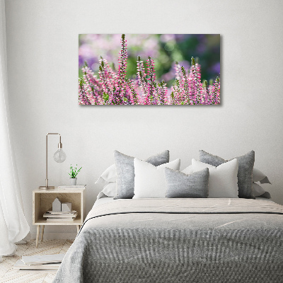 Quadro vetro Fiori di erica