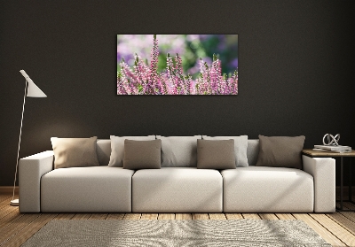 Quadro vetro Fiori di erica
