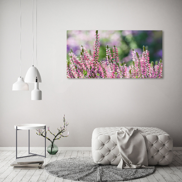 Quadro vetro Fiori di erica