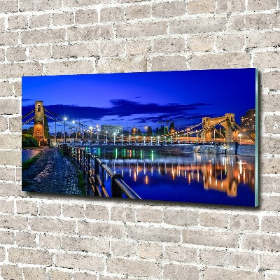 Quadro su vetro Breslavia di notte