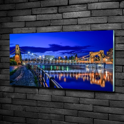 Quadro su vetro Breslavia di notte