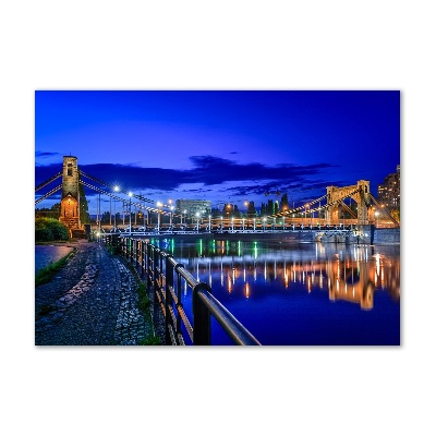 Quadro su vetro Breslavia di notte