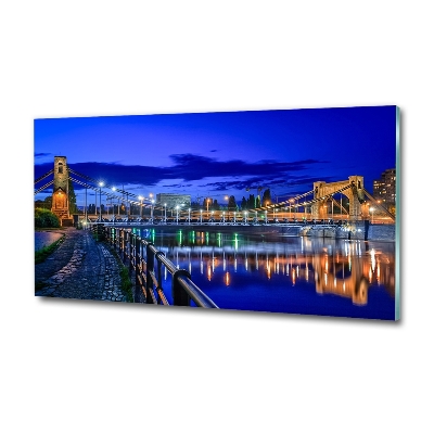 Quadro su vetro Breslavia di notte