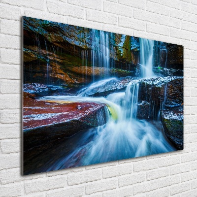Quadro vetro Cascata tropicale