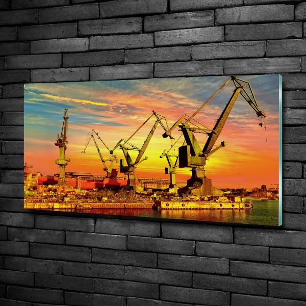 Quadro su vetro Cantiere navale di Danzica