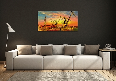 Quadro su vetro Cantiere navale di Danzica