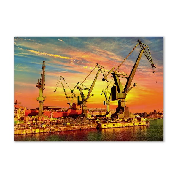 Quadro su vetro Cantiere navale di Danzica