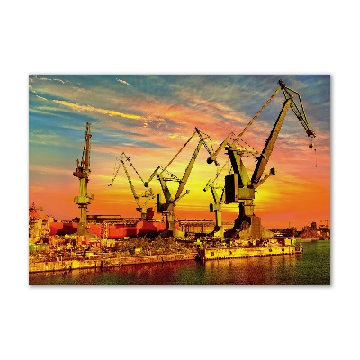 Quadro su vetro Cantiere navale di Danzica