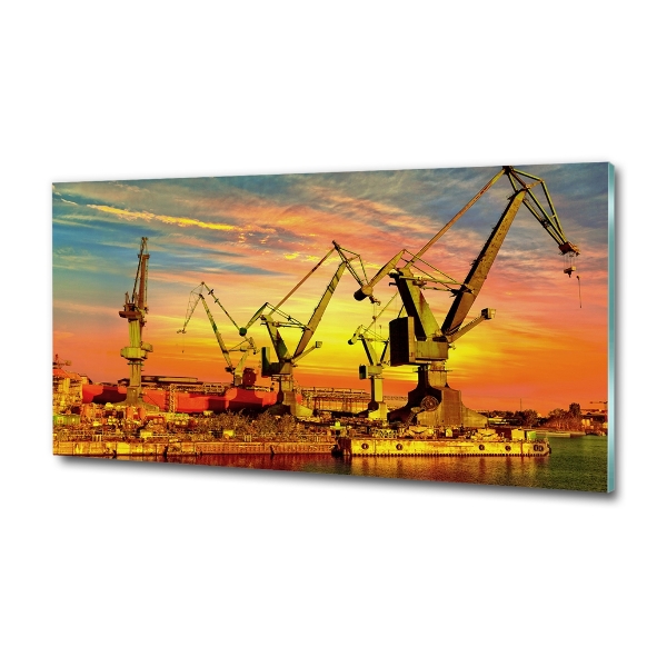 Quadro su vetro Cantiere navale di Danzica