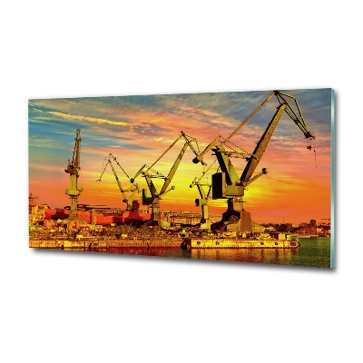 Quadro su vetro Cantiere navale di Danzica