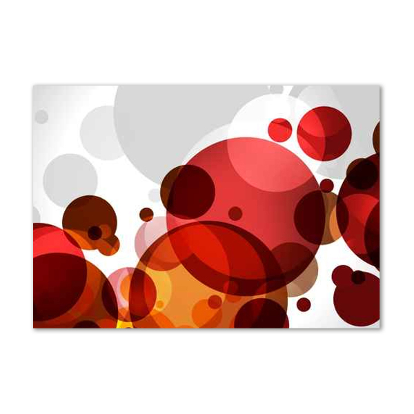 Quadro vetro Astrazione del cerchio