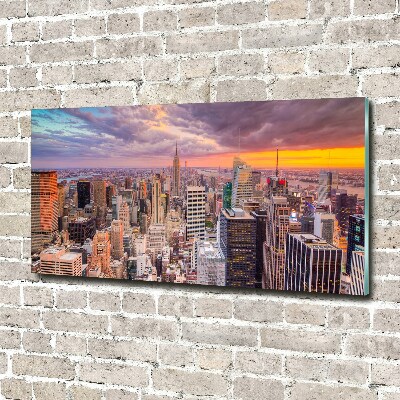 Quadro in vetro New York