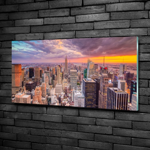 Quadro in vetro New York