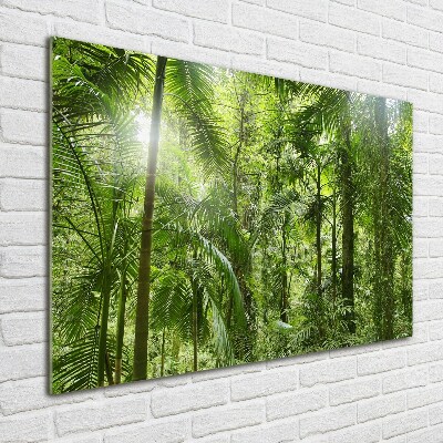 Quadro in verde Foresta tropicale