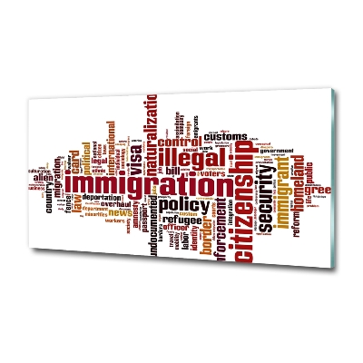 Quadro in verde Immigrazione