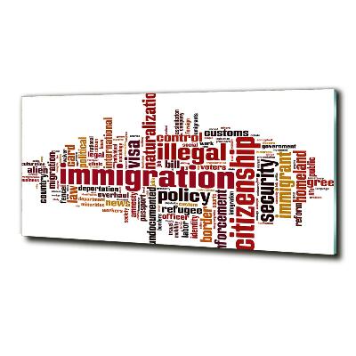 Quadro in verde Immigrazione