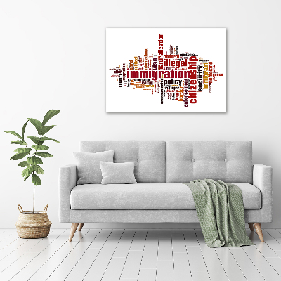 Quadro in verde Immigrazione