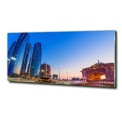 Quadro in verde Le strade di Abu Dhabi