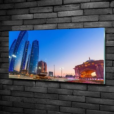 Quadro in verde Le strade di Abu Dhabi