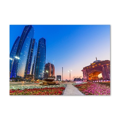 Quadro in verde Le strade di Abu Dhabi