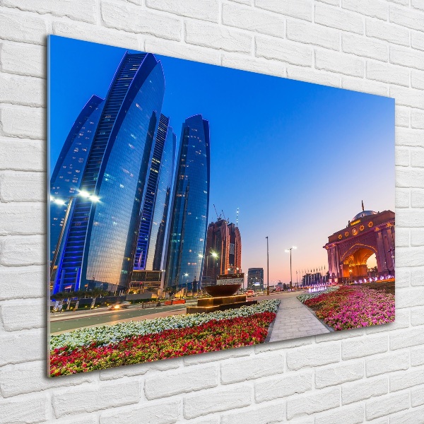Quadro in verde Le strade di Abu Dhabi