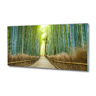 Quadro su vetro Foresta di bambù