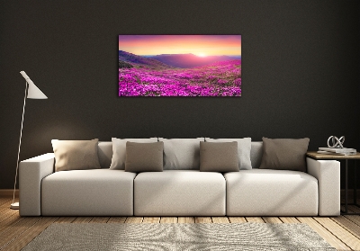 Quadro vetro Colline rosa