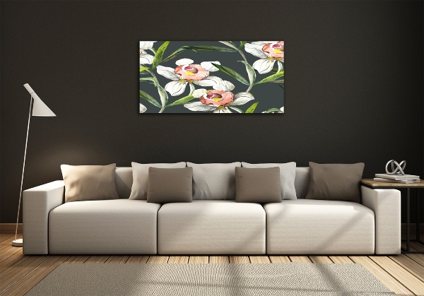 Quadro vetro Motivo floreale