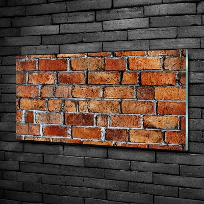 Quadro su vetro Muro di mattoni