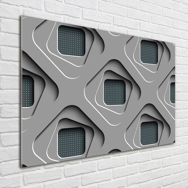 Quadro su vetro Astrazione 3D