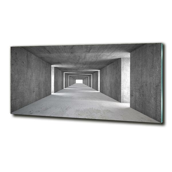 Quadro in verde Tunnel in cemento