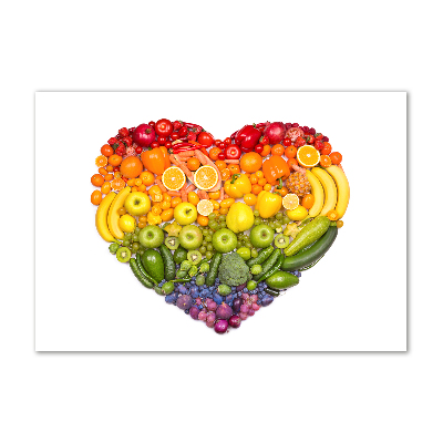 Quadro in verde Cuore vegetale