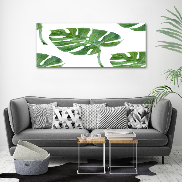 Quadro vetro Monstera